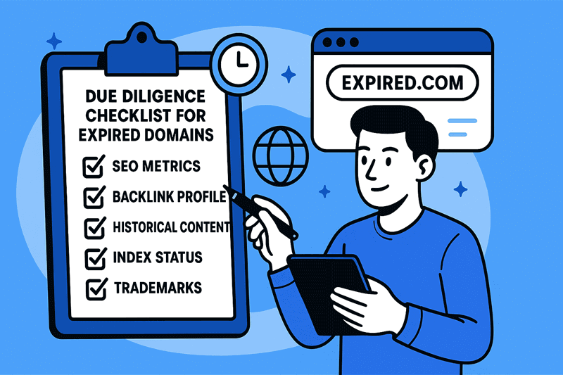 Due Diligence for Expired Domain Names